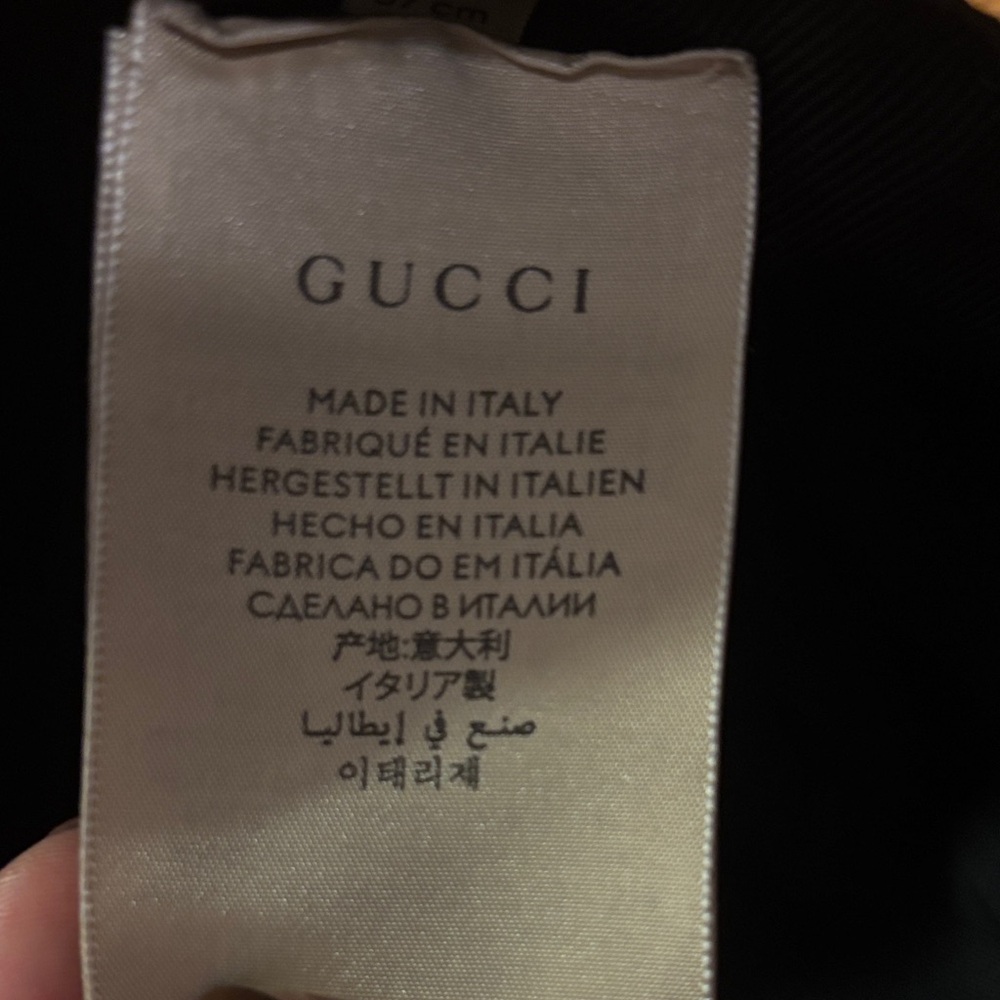 Authentic Gucci Black Hat with Red and Green Accents - Picture 4 of 11